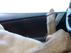 Amateur, Verga grande, Coche, Corridas, Peludo, Masturbación, Desnudo, Solo