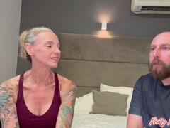 Leie, Blondine, Britisch, Reif, Milf