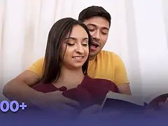 Long time No See, step-mom and sister hungry for stepbrother's boner 24/7 - freeuse milf