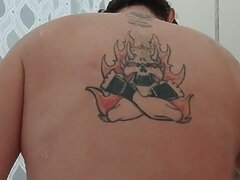 Amatoriale, Papà, Grassa, Punto di vista pov, Solo, Tatuaggi, Webcam