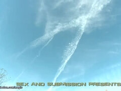 Bdsm, Bondage, Fetisch, Sätta munkavle på, Utomhus, Smärta, Grov, Bunden