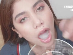 PremiumBukkake - Marina Gold swallows 73 huge mouthful cumshots