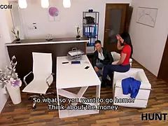 Hunt4k. raven-haired lassie likes pussy-drilling for thick cash