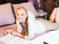 Awesome dick-riding session with a long-legged Cassidy Ryan