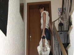 Amatéři, Dildo, Ženský, Brýle, Masturbace, Milf žcbp, Venku, Zrzavé