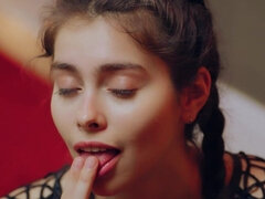 茶髪の, 女, Hd, 下着, オナニー, 穴開きパンティ, ロシア人, 一人