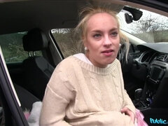 Enthousiasteling, Blond, Pijpbeurt, Auto, Tsjechisch, Europees, Buiten, Realiteit