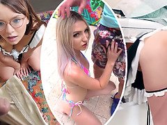 Tony Foxy seduces tiny 18-year-old Anna Kovachenko & makes her do his homework - Exxxtra Small