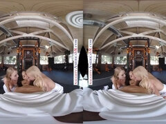 Naughty America Three hot girls play with your balls