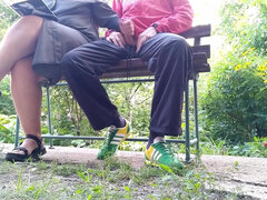 Leie, Wohlbeleibte schöne frauen, Grosser arsch, Spermaladung, Handjob, Reif, Im freien, Öffentlich
