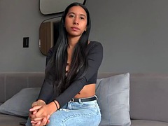 Lieveling, Grote lul, Pijpbeurt, Sperma shot, Hardcore, Latijnse vrouw, Gezichtspunt, Tiener