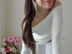 white yoga pants - solo teen
