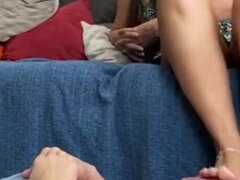 Cuckold Cums on Goddess Kiffa Feet After Got Cheated