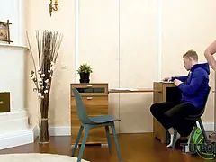 Tutor4k. instead of studying algebra fellow has xxx with red-haired teacher