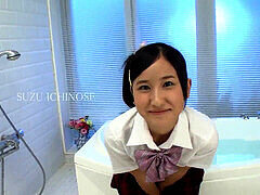 Suzu Ichinose as The Spa Lady 1 gets drilled at CARIBBEANCOM