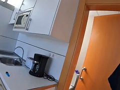 Amateur couple behind the porn camera