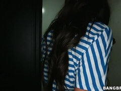 Kukk suging, Brunette, Sperm skott, Ansiktssperm, Gloryhull, Runke, Naturlige bryster, Pupper