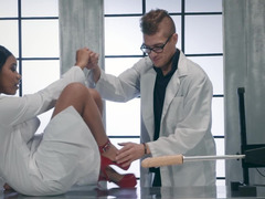 Arzt, Lecken, Orgasmus, Muschi, Spielzeuge