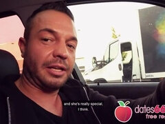 Auto, Sperma im mund, Deutsch, Hd, Im freien, Pov, Öffentlich, Realität