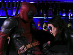 Awesome scene from Deadpool porn parody with Jennifer White