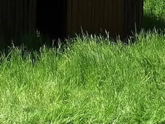 Amateur Mature Couple Fucks Outdoor in the Garden