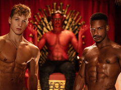 Devil wants to see some passionate gay loving