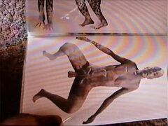 Retro Vintage movie photo montage naked