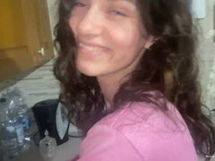 Suihinotto, Ruskeahiuksinen, Pariskunta, Tyttöystävä, Selkäsauna, Pienikokoinen, Ajeltu, Tissit