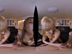 2 Blonde Gals - JAV VR - R V R - 0 4 9 B: Blowjob, Cumshot  Pov Porn