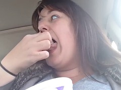 Bbw, Blondýna, Auto, Fetiš