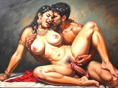 18 летние, Тетя, Минет, Презерватив, Сперма во рту, Грязные слова, Индианки