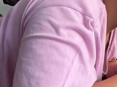 Leie, Grosser arsch, Blasen, Paar, Sperma im mund, Latina, Milf