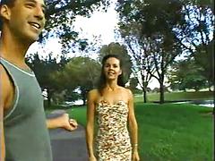 Creampie on a brunette classic