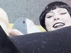 JOI: Wednesday Addams Rewards You with Shoejob and Blowjob