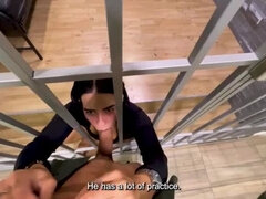 Colombian MILF Kylei Ellish Gets Arrested and Fucked Hard in Prison by Latino Cop for Freedom!