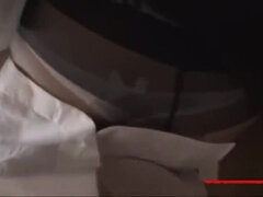 Secreaty In Pantyhose Riding On Guy Rubbing Cock With Pussy Giving Footjob