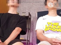 Asian twink gets into cum control and BDSM action