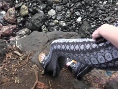 Amatör, Strand, Klänning, Fingering, Blottande, Naken, Pov, Våt