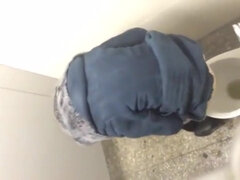 toilet spy girls overhead piss