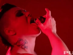 Jezebelle Bond's Slippery Spit Fetish with Big Tits