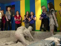 Jeans vs. Latex Mud Battle