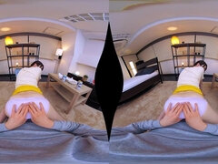 POV VR Japanese porn - huge natural Asian boobs n cum