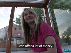 Public Agent - Blond Hair Babe Hot Suck, Fucks, And Swallow's Stranger's Ejaculant 1 - Katia Fare