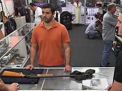 Gay pawnshop client fucked in the ass by the boss in the office