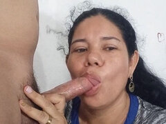 Amatör, Avsugning, Par, Latina, Mogen