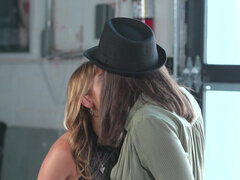 Detective Casey Calvert and adorable Kristen Scott lick each other's pussies