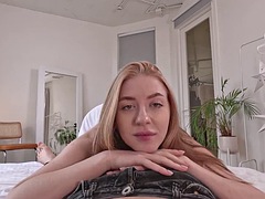 Sweet home sex: POV video with loving couple and pussy creampie