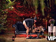 VIP4K. Witch Veronica Leal had ritual anal fuck ft. Michael Fly: Blowjob, Babe  Blonde Porn