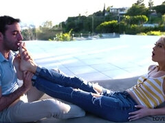 Rubia, Fetiche, Fetiche de pies, Hd, Al aire libre, Adolescente