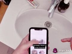 Petite French Teen Redhead Blowjob POV - Amateur Homemade HD